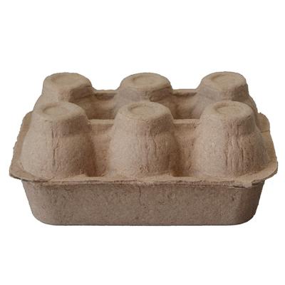 China Customized Fresh Packaging Paper Pulp Biodegradable Chicken Egg Tray Organizer Egg Paper Tray for sale