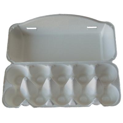 China 12 Holes Eco-Friendly Biodegradable Biodegradable Goose Duck Eggs Trays For Sa Fridge Empty Egg 6 Tray Pulp Paper Carton Chicken for sale