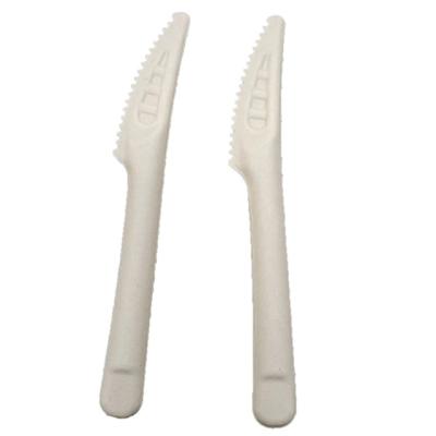 China Eco-friendly Biodegradable Disposable Sugarcane Paper Pulp Knife HY-TW003 for sale