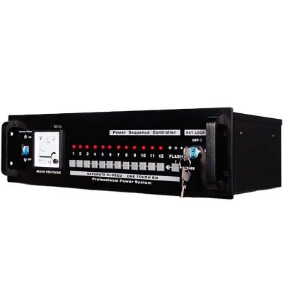 China Professional Metal Power 12-Channel D316 Sequence Controller For DJ Audio System Conference System Equipment for sale