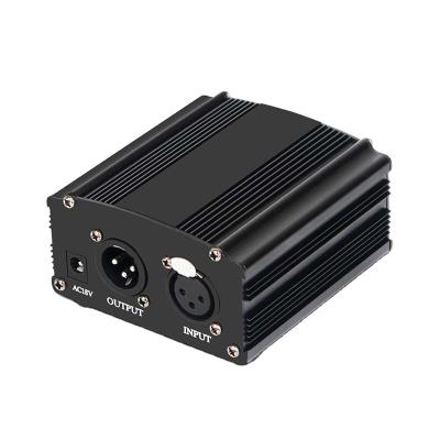 China Factory price portable 1i1 mini 48V Phantom Power Supply with power adapter for condenser microphone for sale