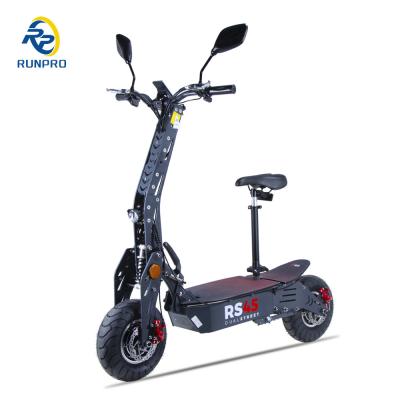 China CE Certified 2*1000W Dual Hub Motor Drive Adult E-Scooter with 90/65-6.5 Off Road Wheels for sale