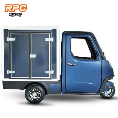 China RUNPRO Light-Duty 3 Wheel Battery Stainless Steel Electric Cargo Tricycles 1000W-3000W for sale