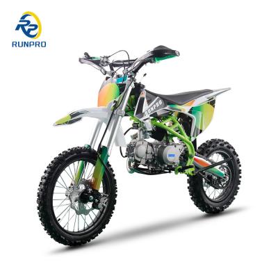 China 125cc Gasoline Single Cylinder 4 Stroke Dirt Bike Motocross Kick Start Electric Start for sale