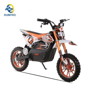 China 2024 Runpro 36v 1000W Mini Electric Dirt Bike Off-Road Motorcycles for Kids Max Load 60kg for sale