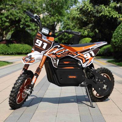 China RUNPRO 2024 1000W Electric Dirt Bike for Kids Customizable Mini Trail Pocket Bike Disc F/R for sale