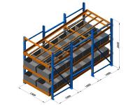 China As trilhas do rolo de Live Storage Racking System With da caixa/divisores da pista trabalharam à venda