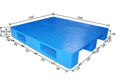 China 1200 X 1000mm plastic pallet warehouse equipments with dynamic load , 2000kg for sale