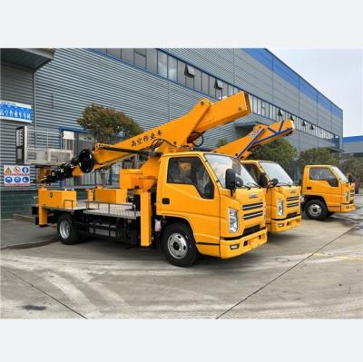 China Brand New Aerial High Altitude Working Platform Bucket Lift Truck JMC 24m Truck < 4L for sale