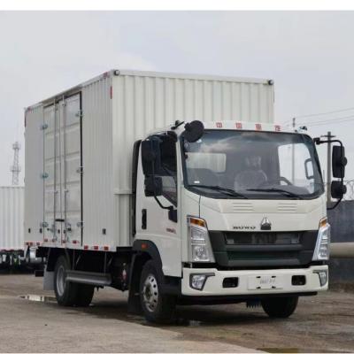 China Competitive Price SINOTRUK HOWO 4*2 LHD/RHD Cargo Logistics Transport 3.5 Ton Cargo Van Box Truck for sale