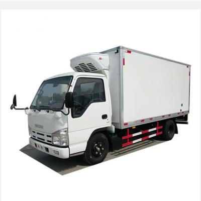 China ISUZU 4*2 King Freezer Unit Refrigerator Food Transport Vehicle Thermo Frozen Truck 3T 5T ​​Refrigerated Truck for sale