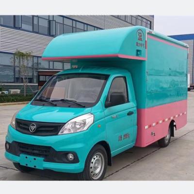 China FOTON 4*2 Gasoline Mobile Gasoline Fuel Truck Fast Food Vending Truck Commercial Catering Type Food Vending Truck for sale