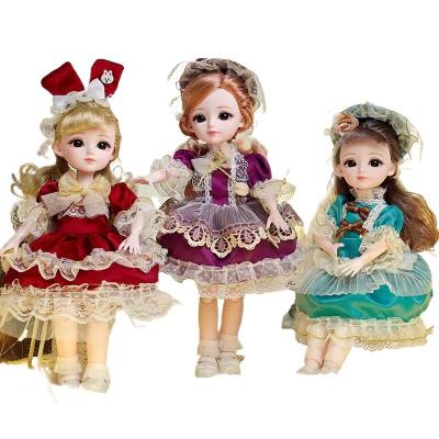 China Mini Lolita Barby Doll 30cm Girl Toy Dolls For Dress Up12in BJD Doll Children Play Dress Up Gift Set for sale