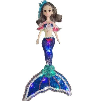 China High Finly Cartoon Toy Girls Mermaid Princess Toy Doll With Removable Tail Doll Clothes For Kids Doll for sale