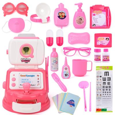 China Plastic Children Play Girl Boy Pretend Doctor Toy Tester Medicine Box Set Role Play Doctor Set Toy for sale