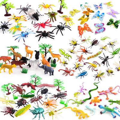 China Educational Scene Decorations Insect Bug Toys Mini Plastic Toddler Toys Educational Animal Models For Kids for sale