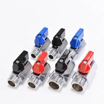 China General Logo Customizable External DN8-DN15 1/4 Thread Mini Valve Ball , Mini Water Ball Valve for sale