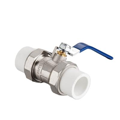 China General FuSan 3/4 - 2 Inch Double Union Connector Ball Valve PVC Ball Valve for sale