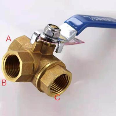 China General CW617N manual 1/2-2 inch 3 way ball valve 1 inch 3 dn50 3/4 inch for sale