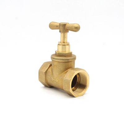 China Home Kitchen High Pressure Manual 80g DN15-DN50 1/2 - 2 Inch Water Lockable Brass Gate Valve for sale