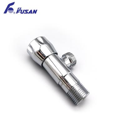 China Factory Price Home External Thread Brass Kitchen Bathroom Accessories Hose Angle Stop Valve for sale