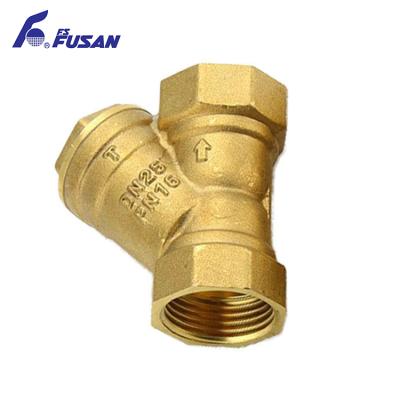 China Home Manual DN15-DN80 Female Brass Y Type Strainer Filter Bronze Kitchen With Mesh Insert For Water , Brass Y Type Strainer Filter for sale