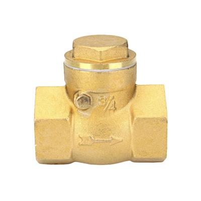 China General Good Performance 3/4in 2in Self-Cleaning Brass Non-Return DN20 Swing Check Valve for sale