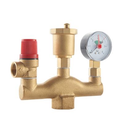 China General Safety Valves General Boiler Safety Safety Valve High Pressure Brass Safety Relief Valve For Water Heater for sale