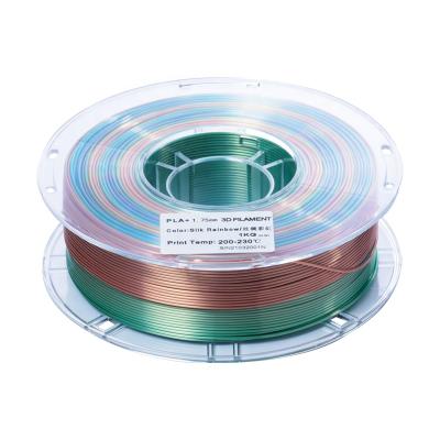 China Multicolor 3D Printer Filament PLA+ Rainbow 1.75mm PLA Silk 1kg Filament For 3D Printer en venta