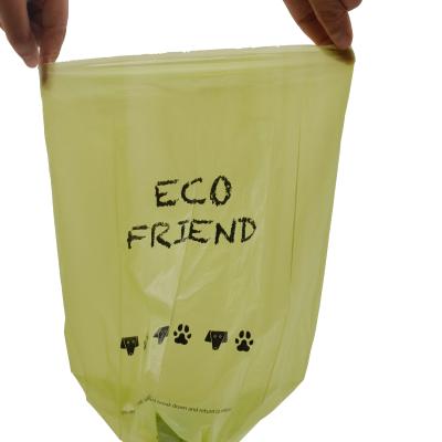 China Viable Wholesale Biodegradable Cornstarch Package Pla Dog Poop Bags for sale