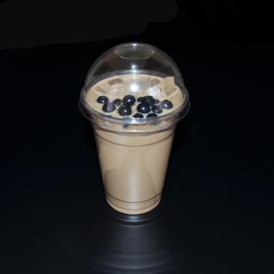 China 500ml-95 PP U Clear Disposable Plastic Food Shape Cup Cup Boba Bubble Milk Tea Cup for sale