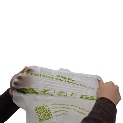 中国 BIODEGRADABLE NO min order customize logo PLA biodegradable plastic shopping bag 販売のため