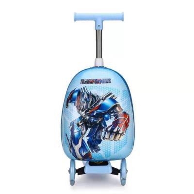 China 19 inch fashionable train cartoon hard shell children's trolley case men's and women's baby student trolley bag anime one generation for sale