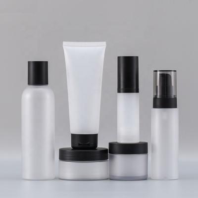 China Cosmetic Packaging Container 30g 200g 50g 100g Pet Bottle Cosmetic Jar Cosmetic Tube Packaging for sale