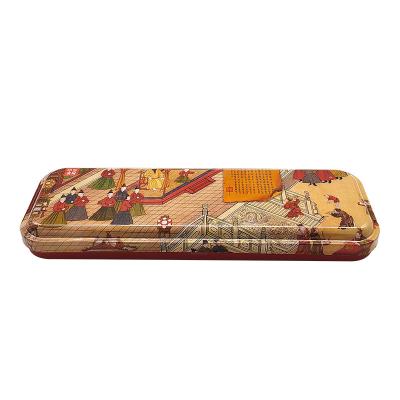 China Pencil Tin Personalized Pencil Box Trick Boxes Rectangular Shaped Double Sided for sale