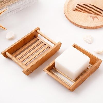 China Soft Drop Shipping Wholesale Biodegradable Bamboo Wood Drying Rack Kitchen Soap Dish Rack for sale