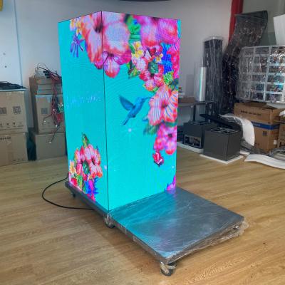 China P2.0 P2.0 Indoor Full Color High Definition Cube High-Brush Indoor Sitting Video Electronic Led Screen 3D for sale