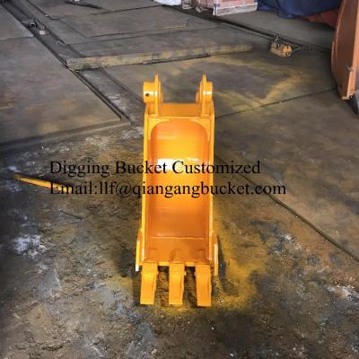 China pc70 Q345B mini excavator digging bucket with 300mm width for sale