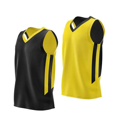 China Breathable customize private label basketball apparel short sleeve sublimation baskstball tank top for men for sale