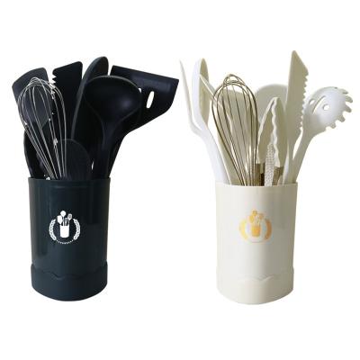 China Sustainable Non-Stick Kitchen Utensils Set Silicone Cooking Accessories Cookware Set Kitchenware 13pcs Supplier Wholesale for sale