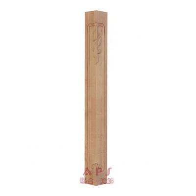 China Durable Wood Carverd Newel Post Other Home Furniture Wood Stair Fence Posts for sale