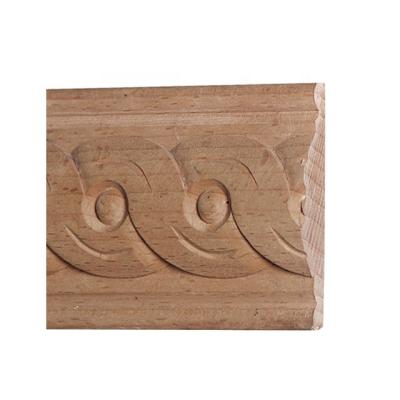 China Eco - Friendly Durabl Solid Wood Furniture Parts Decorative Wooden Carved Moldings for sale