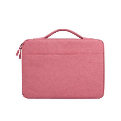 China Custom Eco-Friendly Polyester OEM Printing Rose Gray Water Proof Shockproof Zipper Laptop Handbag For Dell for sale