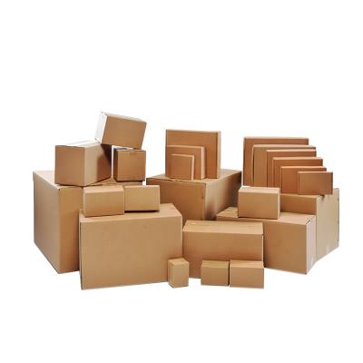 China Large Recycled Customized Shipping Materials Brown Corrugated Cardboard Kraft Paper Cardboard Box Brown For Sale for sale