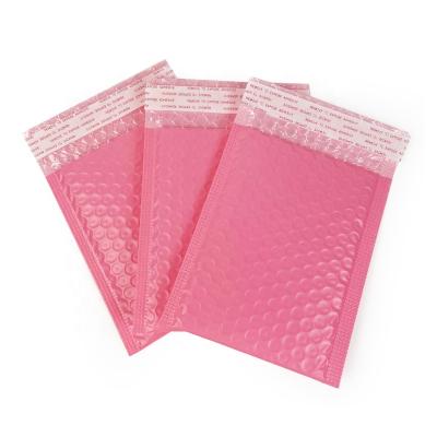 China Small Poly Bubble Mailer Bag Wholesale Black Light Pink Plastic Packaging Customized Non-Toxic Waterproof Eco-Friendly for sale