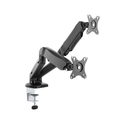 China Aluminum+Iron+Plastic Full Black Motion With Angle Adjustable Laptop Arm Wall Monitor Mount Laptop Mount Freely for sale