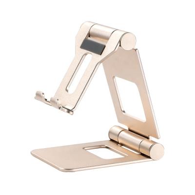 China Angle Height Adjustable Mobile Phone StandMulti Adjustable Smart Cell Angle Foldable Adjustable Mobile Phone Holder Colorful Aluminum Metal Stan for sale