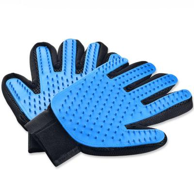 China Viable Dog Hair Brush Comb Glove For Pet Massage Grooming Supply Cleaning Glove For Pet Finger Cleaner Cat Hair Glove for sale