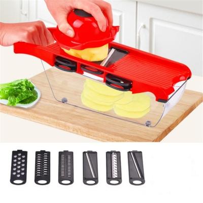 China Viable Vegetable Slicer Cutter With Manual Stainless Steel Blade Potato Peeler Carrot Cheese Grater Dicer Kitchen Tool for sale