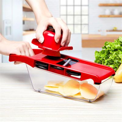 China Viable Vegetable Slicer Cutter With Manual Stainless Steel Blade Potato Peeler Carrot Cheese Grater Dicer Kitchen Tool for sale